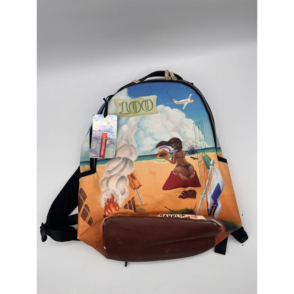 Sprayground DLX Money Beach Backpack New w/ Tags - Minor Defects